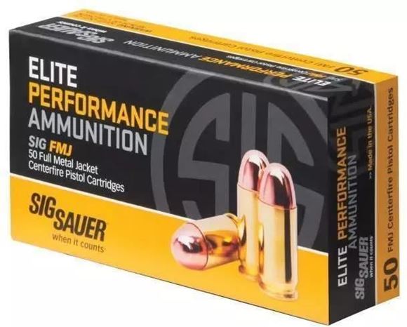 Picture of Sig Sauer Elite Performance Pistol Ammunition