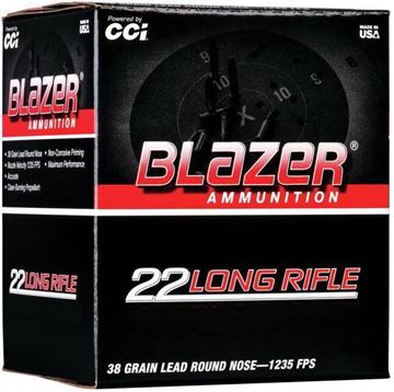 Picture of Blazer Rimfire Ammo - 22 LR, 38Gr, LRN, 525rds Value Pack Box, 1235fps