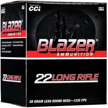 Picture of Blazer Rimfire Ammo - 22 LR, 38Gr, LRN, 525rds Value Pack Box, 1235fps