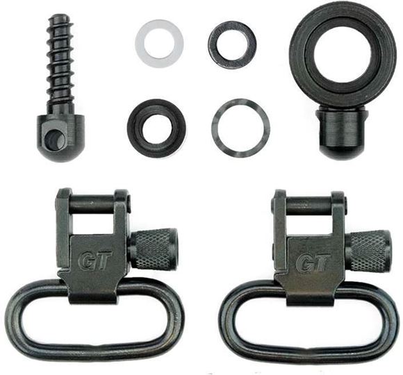 Picture of GrovTec GT Swivels, GT Locking Swivel Sets - For Browning BLR Lever Action Rifles, 1" Loops, Blued, Does not fit Browning BLR Lighting