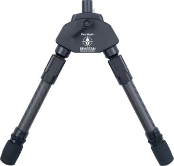 Picture of Spartan Precision Equipment Bipods - Javelin ProHunt TAC Bipod, Standard Length, 9.1" Ground Clearance, Rubber & Tungsten Carbide Feet, Single Leg Lockout, Classic Rifle Adapter Kit Inc., Compatible Spartan 12mm Adapters, Weight: 7.6oz.