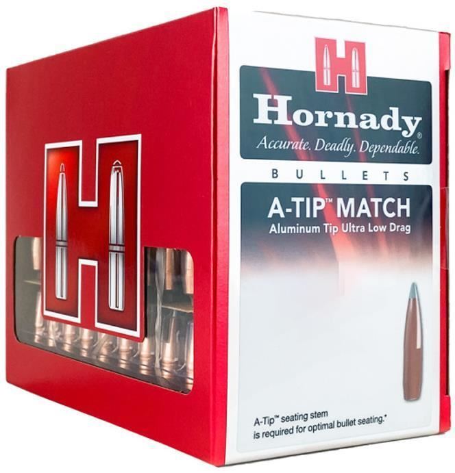 Hornady Rifle Bullets, ATip Match 6mm (.243"), 110Gr, ATip Match