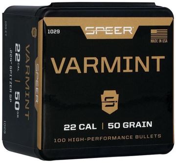 Picture of Speer 1029 Varmint Hunting Jacketed SP Bullets