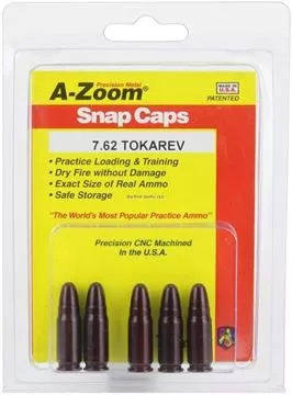 Picture of A-Zoom Precision Metal Snap Caps, Pistol - 7.62 Tokarev, 5/Pack