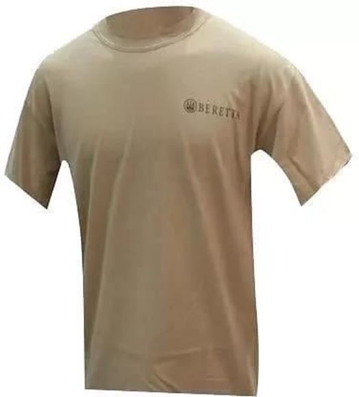 Picture of Beretta Men's Clothing, Shirts - Trident Graphic Short Sleeve T-Shirt, Prairie Dust, L