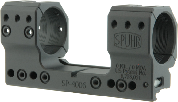 Picture of Spuhr Rifle Accessories - Scope Mount Picatinny Rail, 34mm, 0 MOA, Height: 34mm/1.35", Length: 121mm/4.76"