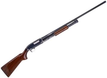 Picture of Used Winchester Model 12 20-Gauge Pump Action, 28'' Full Choke, Walnut Stock, Some Bluing Wear on Receiver And Barrel, Good Condition