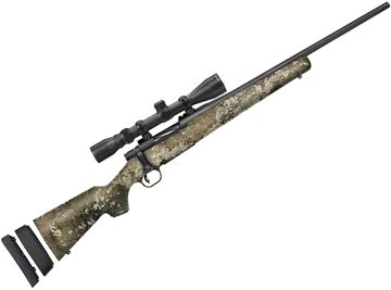 Picture of Mossberg 28065 Patriot Super Bantam Bolt Rifle 243 Win 20" Fluted BBL Syn Strata STK, 5rd MAG, 3-9X40MM SCOPE