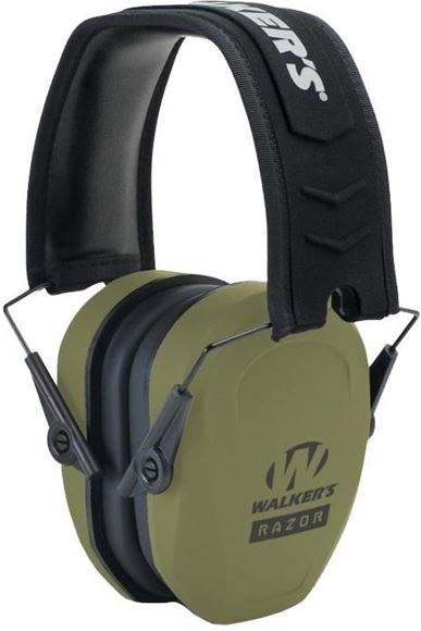 Picture of Walkers Hearing Protection - Razor Slim Passive Ear Muffs, NRR27dB, Ultra Low Profile, ODG