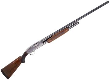 Picture of Used Winchester Model 12 Trap Pump Action Shotgun - 12ga, 30'', Worn Bluing, Bead Sight, Fixed Imp-Mod, Wood Stock, Fair Condition