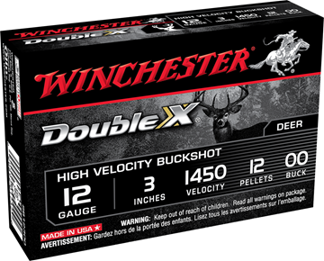 Picture of Winchester SB12300 Double X Shotgun Ammo 12 GA, 3 in, 00B, 12 Pellets 1450 fps, 5 Rounds, Boxed