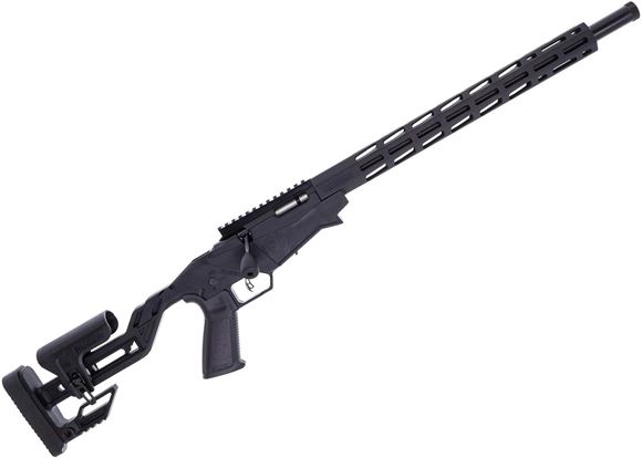 Picture of Used Ruger Precision Rimfire Bolt Action Rifle - .22LR, 18", Cold Hammer Forged Barrel, 1/2"-28 Threaded, Matte Black, Molded One-Piece Chassis, 15" Free Float Aluminum M-Lok Handguard, 1x10rds, Excellent Condition