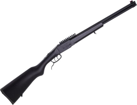 Picture of Chiappa Double Badger Over/Under Rifle - 22 LR/410 Bore, 19", Matte Black, Black Painted Wood Stock, Fixed Fiber Optic Front Sight, Picatinny Rail, Double Triggers, Extractors