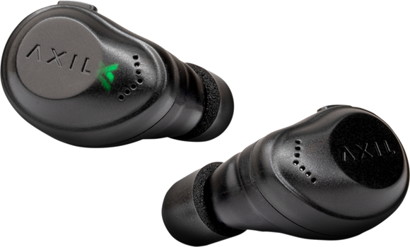 Picture of AXIL True Wireless Buds - 29 DB, Enhance 6x Hearing, Automatically Blocks Sounds Over 85 DB, Black, Bluetooth 5.0 Connectivity