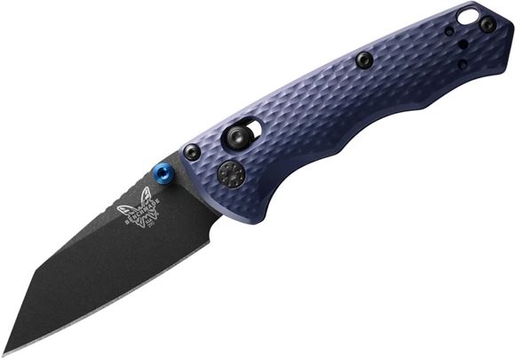 Picture of Benchmade Knife Company, Knives - Full Immunity, Reverse Tanto, 2.5" Blade, Crater Blue Aluminum Handle, CPM-M4 Super Steel Blade, Plain Edge