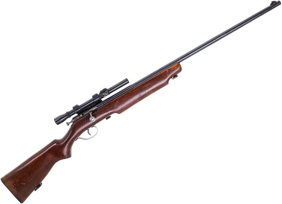 Picture of Used Cooey Model 75 Bolt-Action 22 LR, 27" Barrel, With Weaver A2.8 Scope, Single Shot, Fair Condition
