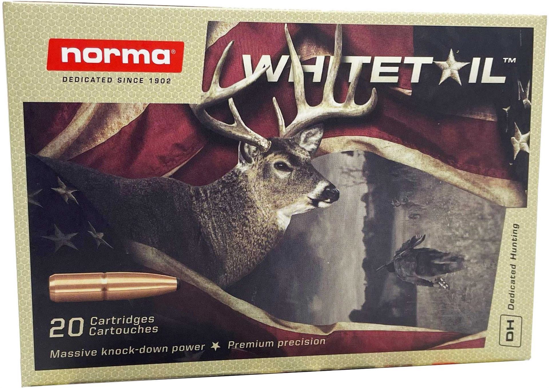Norma Whitetail Ammo 3006 SPRG, 150Gr, SP, 20rds Box. Reliable Gun