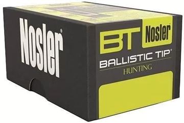 Picture of Nosler 27150 Rifle Bullets 270Cal 150Gr Ballistic Tip Spitzer .277 Yellow Tip 50Bx