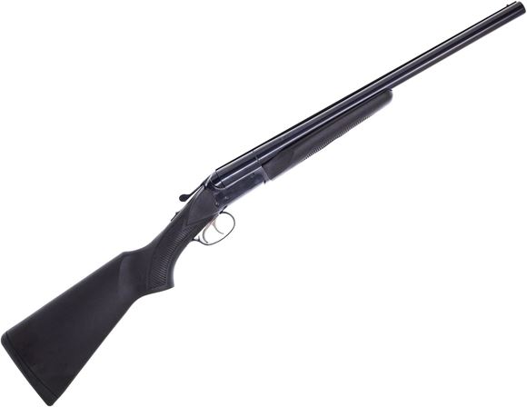 Picture of Boito A680 Side-By-Side Shotgun - 12Ga, 3", 20", Blued, Black Synthetic Stock, Brass Bead Front Sight, Fixed (IC,M), Double Trigger
