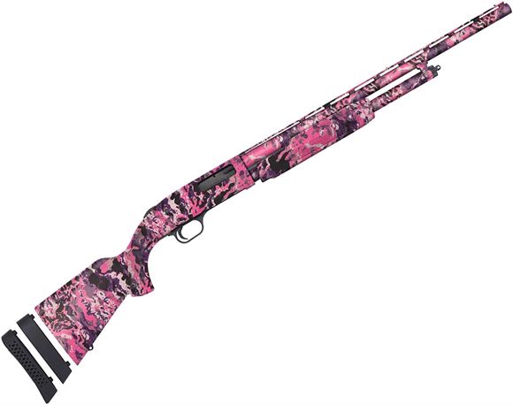 Picture of Mossberg 500 Youth Super Bantam All Purpose Pump Action Shotgun - 20Ga, 3", 22", Vented Rib, Muddy Girl Wild Synthetic Stock w/Spacer, 5rds, Dual Bead Sights, Accu-Set Choke