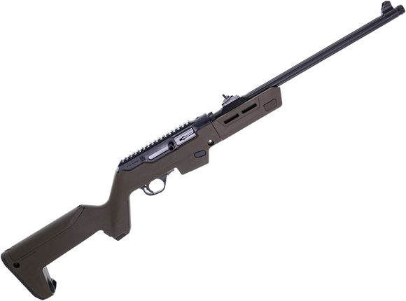 Picture of Ruger PC Carbine Semi Auto Rifle - 9mm Luger, 18.6" Barrel, Takedown, Magpul Backpacker Stock OD Green, Magazine Adapter Included, Threaded 1/2x28 TPI, 10rds