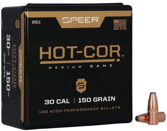 Picture of Speer Hunting Rifle Bullets - 30 Cal / 7.62mm (.308"), 150Gr,  FN, 100ct Box