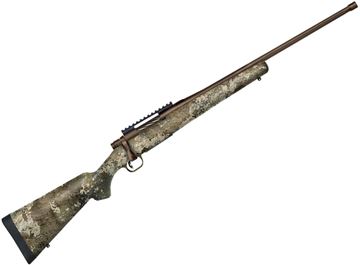 Picture of Mossberg 28074 Patriot Predator Bolt Rifle 22-250 22" Fluted Threaded BBL, Brown Cerakote Syn Strata Stk, PIC Rail