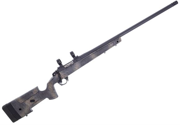 Picture of Used Bergara B14 Wilderness HMR Bolt Action Rifle, 6.5 PRC, 24" Threaded Barrel, Synthetic Stock, Sniper Grey Cerakote, Fluted Bolt, With Radial Style Muzzle Brake, Magpul Bipod, 30mm Talley Rings, 1 Magazine, Very Good Condition