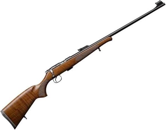 Picture of CZ 455 LUX II Rimfire Bolt Action Rifle - 22 LR, 630mm, Hammer Forged, Polycoat, Walnut Stock, 5rds, Adjustable Leaf Sights, Adjustable Trigger