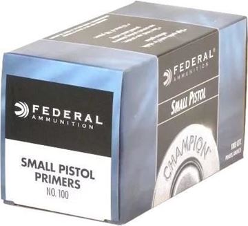 Picture of Federal Components, Federal Champion Centerfire Primers - No. 100, Small Pistol, 100ct Box