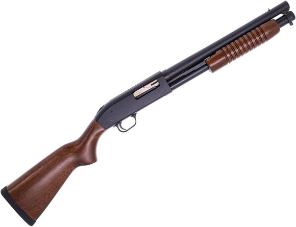 Picture of Boito Pump Action Shotgun - 12Ga, 3", 14", Blued, Satin Wood Stock, CL, 5+1