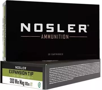 Picture of Nosler E-Tip Rifle Ammo - 300 Win Mag, E-Tip, 180Gr, Lead-Free, 20rds Box