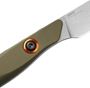 Picture of Benchmade Knife Company, Knives - Flyway, 2.7" S90V Blade, G10 OD Green Handle, Plain Straight Back, Lanyard Hole, Orange Sheath.