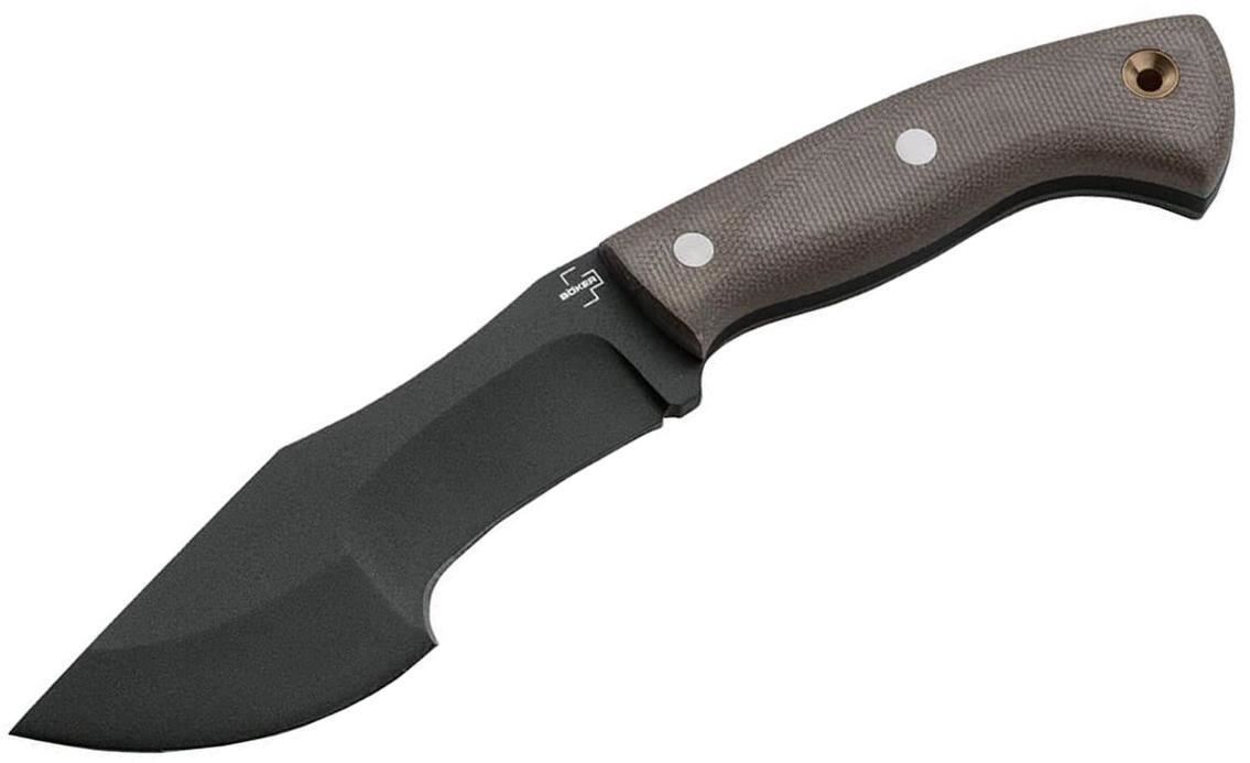 Boker Plus Fixed Blade Knives Mini Tracker, 5.31", 1095 Steel