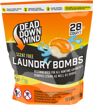 Picture of Dead Down Wind - Laundry Bombs - Zip Lock - Child Safe Bag 28 ct