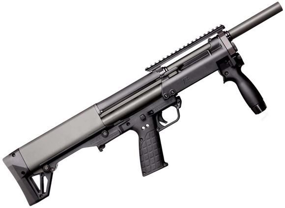 Picture of Kel-Tec KSG Compact Pump Action Shotgun - 12Ga, 3", 18-1/2", Parkerized, Black Synthetic Stock, Vertical Grip With 420 lumen KelTec light, Cylinder Bore, 8rds