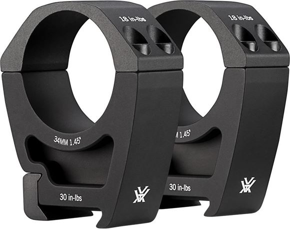 Picture of Pro Series Scope Rings, Aluminum, 34MM, High, 1.45''/36.83mm, Matte Black