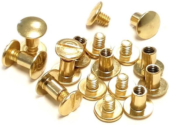 Picture of Reliable Gun & Tackle, Chicago Screw, Gold Brass