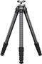 Picture of Leofoto ST-324C Carbon Fiber Tripod - Rapid Lock Ball Head With Double Clamp Fits ARCA & Picatinny, 115mm-1540mm Adjustable Height, 15kg Capacity, Bubble Level