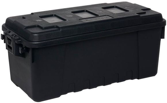 Picture of Plano Sportman's Trunk - Medium, Black, Lockable, Interior Dimensions: 26"L X 11.25"W X 11.25"H, Exterior Dimensions: 30"L X 14.25"W X 12.75"H