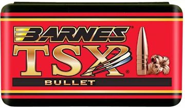 Picture of Barnes TSX All Copper Hunting Rifle Bullets - 35 Caliber (.358"), 200Gr, Flat Base TSX BT, 50ct Box