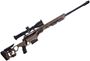Picture of Used Cadex CDX-33 Patriot Bolt-Action Rifle, 338 Lapua, 27" Fluted Bartlein Barrel, Matte Bue, FDE Aluminum Cadex Chassis, With Nightforce 5-25x56 ATACR Riflescope, Muzzle Brake, Original Case, 1 Magazine, Very Good Condition