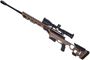 Picture of Used Cadex CDX-33 Patriot Bolt-Action Rifle, 338 Lapua, 27" Fluted Bartlein Barrel, Matte Bue, FDE Aluminum Cadex Chassis, With Nightforce 5-25x56 ATACR Riflescope, Muzzle Brake, Original Case, 1 Magazine, Very Good Condition
