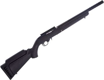Picture of Used Ruger 10/22 Takedown Rimfire Semi-Auto Rifle - 22 LR, 16.12", Threaded 1/2"-28, Alloy Steel Barrel Tensioned in Aluminum Sleeve, Black Synthetic Stock, Picatinny Rail, Ruger Takedown Case, 3x Mags, Good Condition