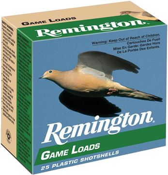 Picture of Remington Upland Loads, Lead Game Loads Shotgun Ammo - 12Ga, 2-3/4", 3-1/4 DE, 1oz, #6, 25rds Box, 1290fps