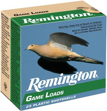 Picture of Remington Upland Loads, Lead Game Loads Shotgun Ammo - 20Ga, 2-3/4", 2-1/2 DE, 7/8oz, #6, 25rds Box, 1225fps
