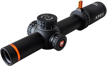 Picture of Apex Optics Edge - 1-10x24mm, 34mm Tube, Illuminated HCR Reticle, FFP, 0.1 Mil Click Adjustment, Fixed Parallax @ 150 Yards, IP67 Dustproof / Waterproof.