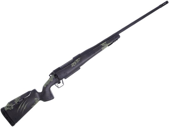 Picture of Fierce Firearms Twisted Rival XP Bolt Action Rifle - 7MM PRC, 22" Fluted Steel Barrel, 1:8" Twist, Smoked Bronze Cerakote Steel Receiver, Forest / Black Cerakote C3 Carbon Rival Stock With Integral Pic Rail, Titanium Nix Side Port Brake, 70 Deg Bolt Thro