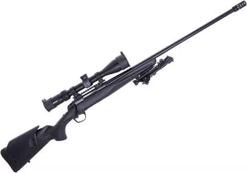 Picture of Used Browning X-Bolt Stalker LR Bolt-Action Rifle, 6.5 Creedmoor, 24" Barrel, Synthetic Stock With Cheek Riser, Bipod, Recoil Hawg Muzzle Brake, Vortex Diamondback Tactical 6-24x50, 1 Magazine, Very Good Condition