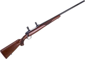 Picture of Used Ruger M77 Bolt Action Rifle, 25-06 Rem, Heavy 24" Blued Barrel, 30mm Rings, Good Condition